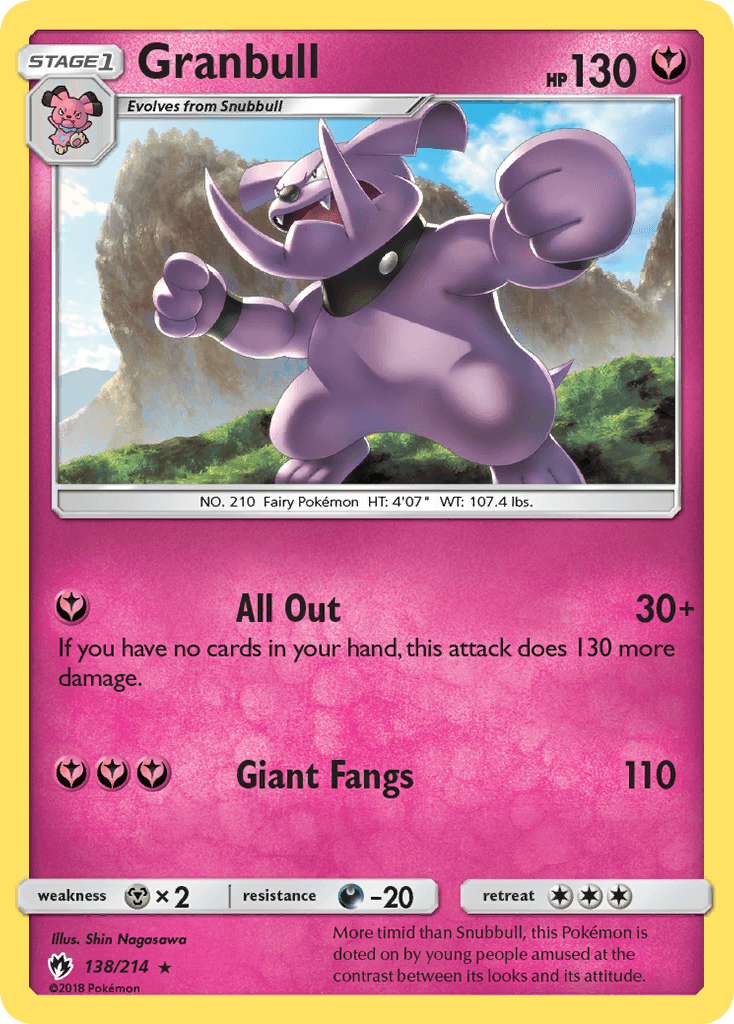 Granbull Lost Thunder card