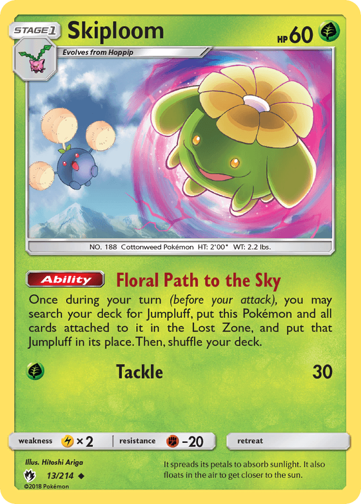 Skiploom Lost Thunder card