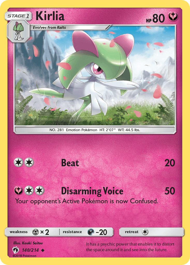 Kirlia Lost Thunder card