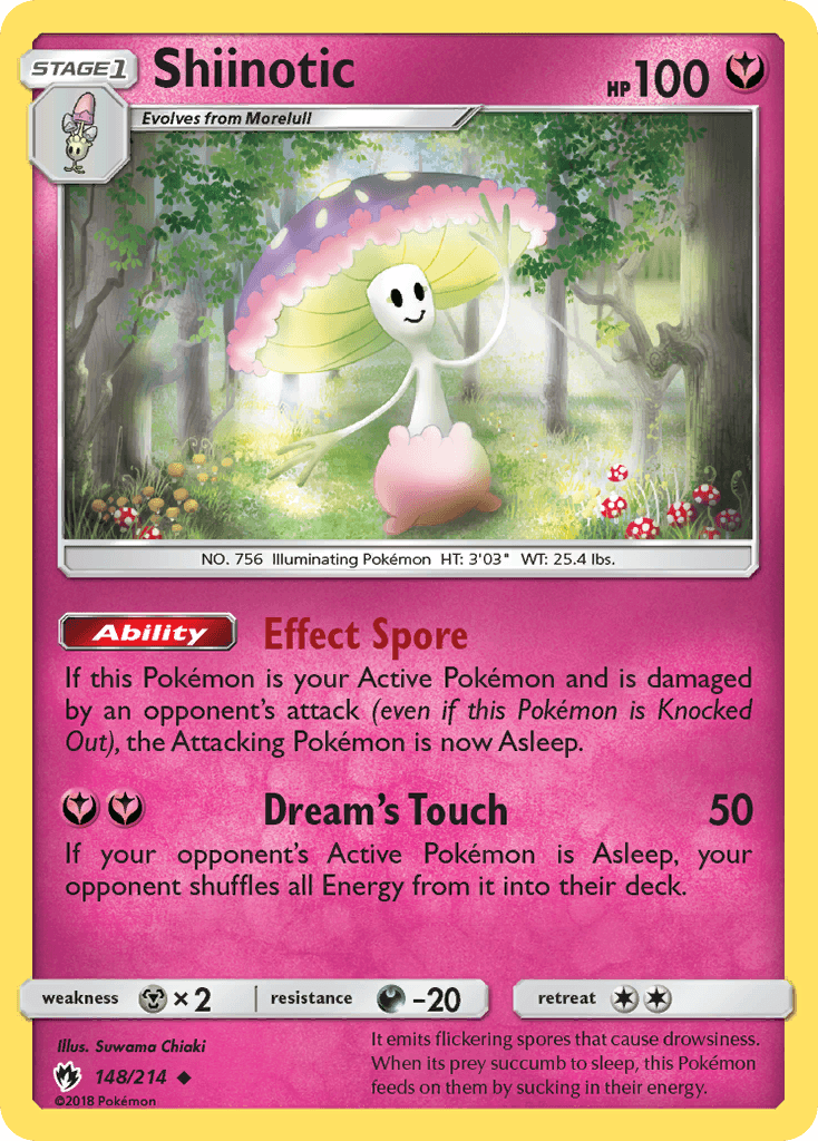 Shiinotic Lost Thunder card
