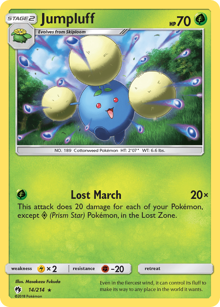 Jumpluff Lost Thunder card