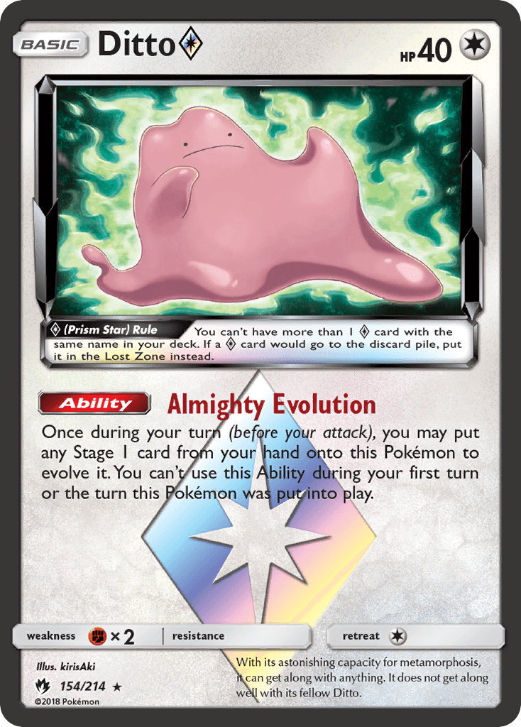 Ditto ◇ Lost Thunder card
