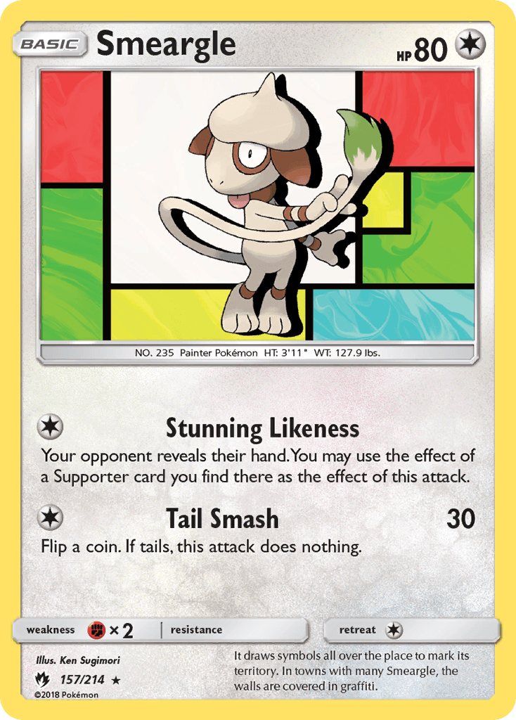 Smeargle Lost Thunder card