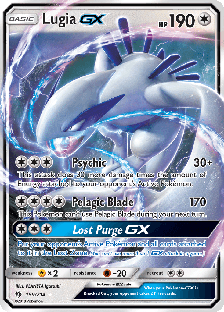 Lugia-GX Lost Thunder card