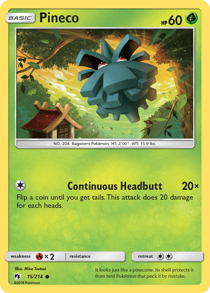 Pineco Lost Thunder card