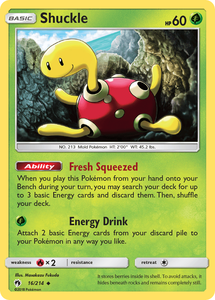 Shuckle Lost Thunder card