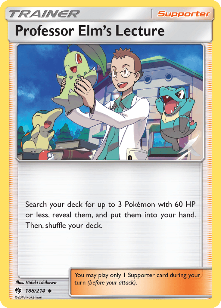 Professor Elm's Lecture Lost Thunder card