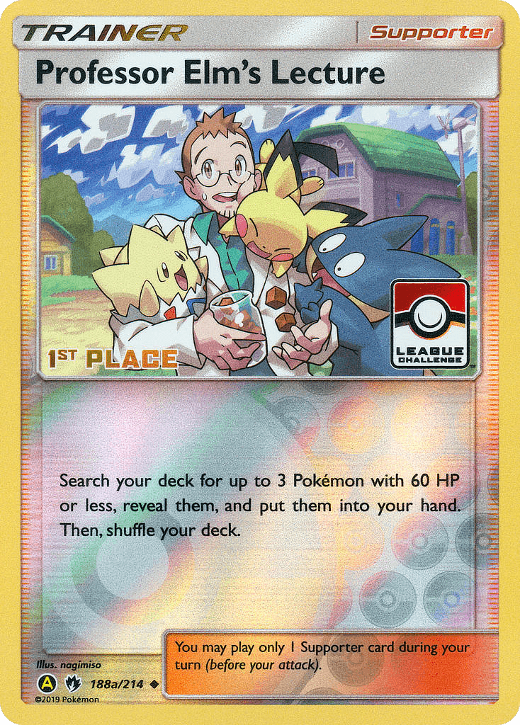 Professor Elm's Lecture Lost Thunder card