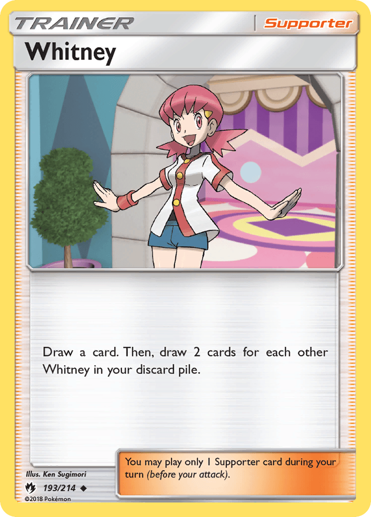 Whitney Lost Thunder card