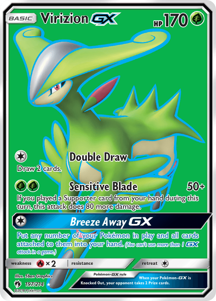 Virizion-GX Lost Thunder card