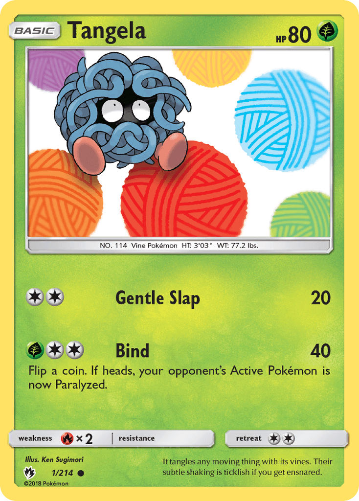 Tangela Lost Thunder card