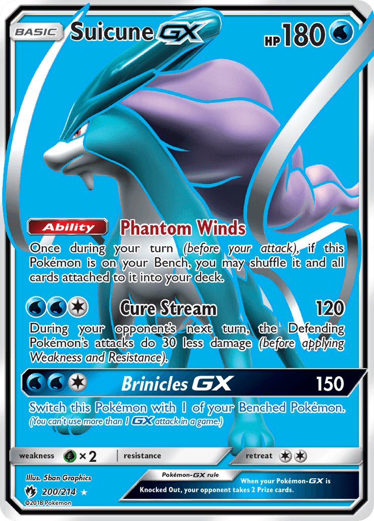 Suicune-GX Lost Thunder card