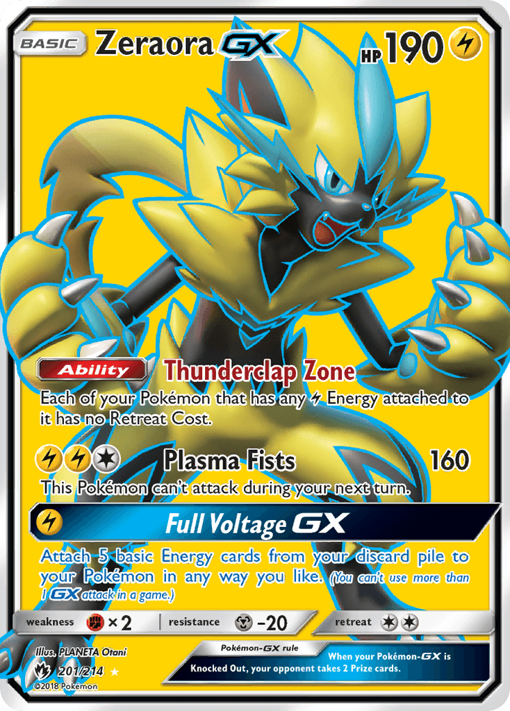 Zeraora-GX Lost Thunder card