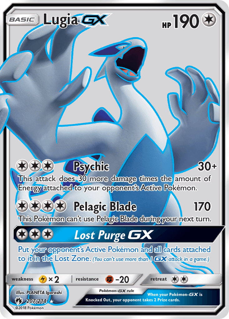 Lugia-GX Lost Thunder card