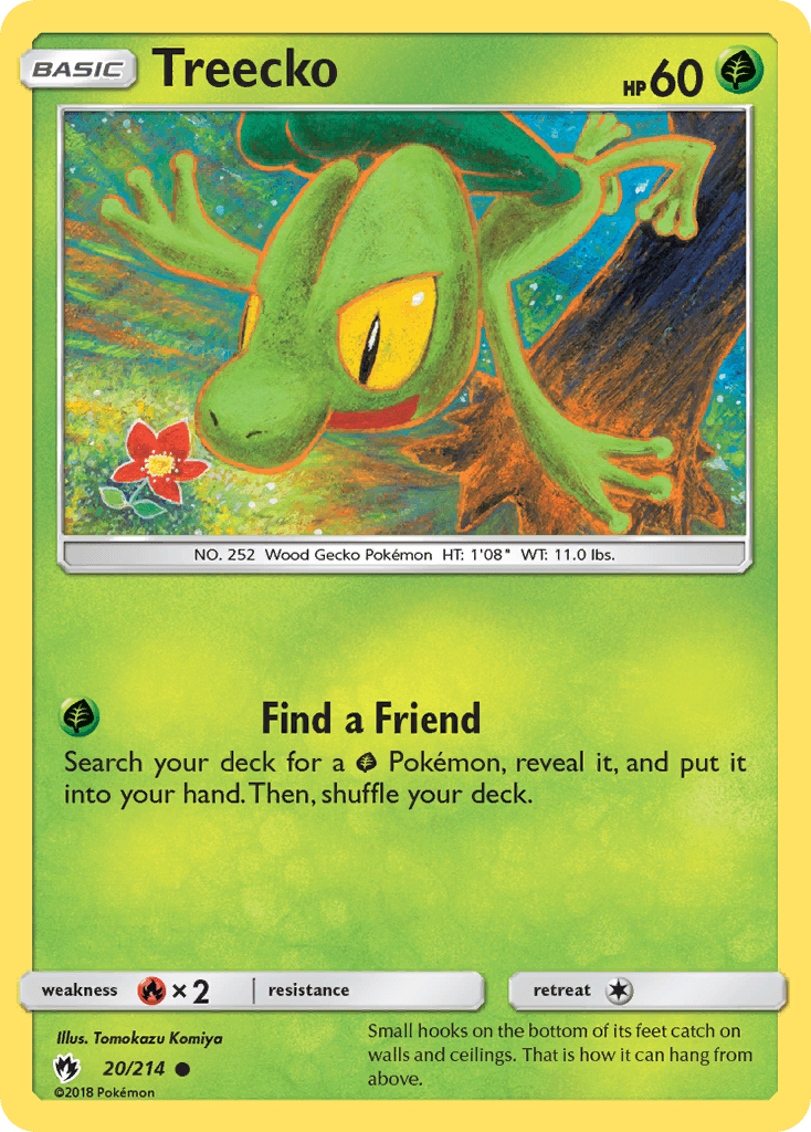 Treecko Lost Thunder card