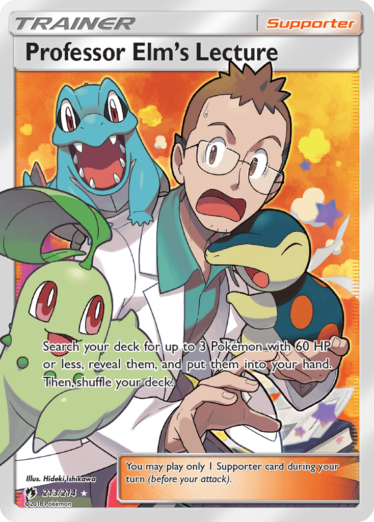 Professor Elm's Lecture 寶可夢 card