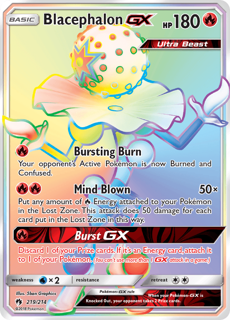 Blacephalon-GX Lost Thunder card