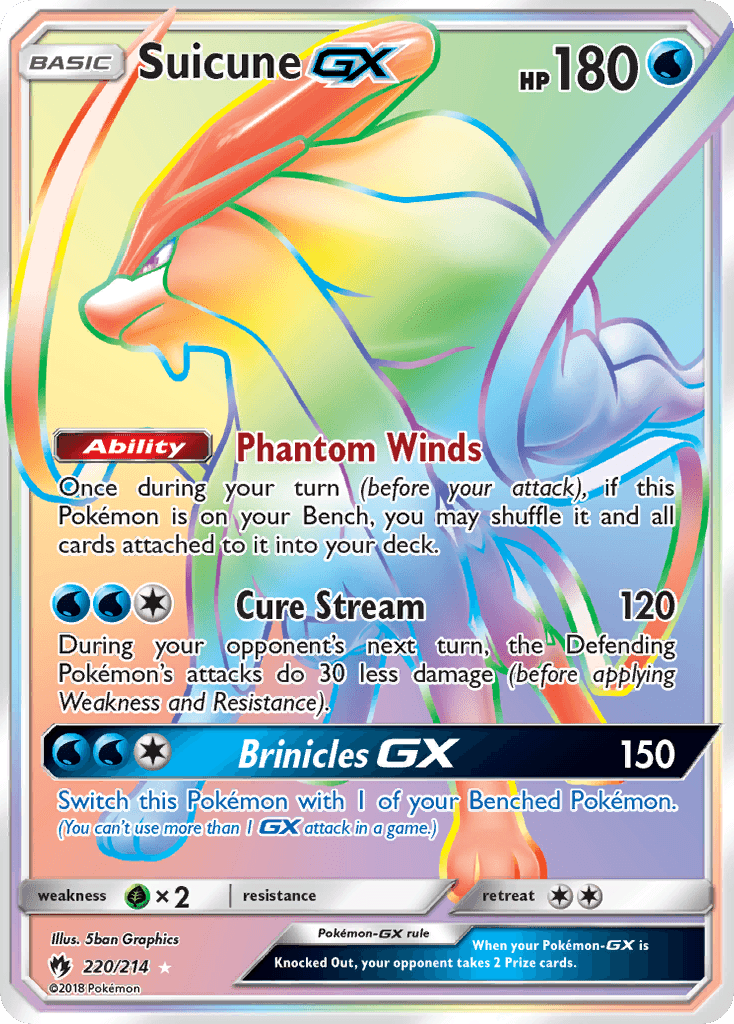 Suicune-GX Lost Thunder card