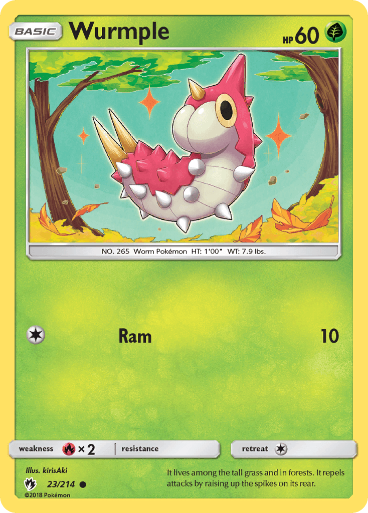 Wurmple Lost Thunder card