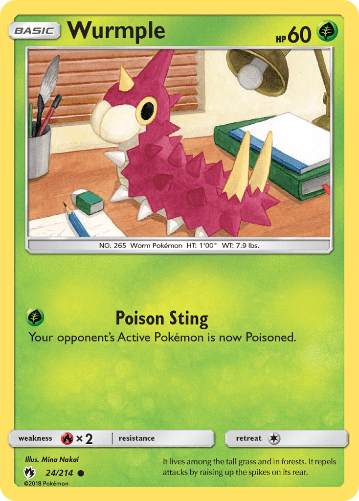Wurmple Lost Thunder card