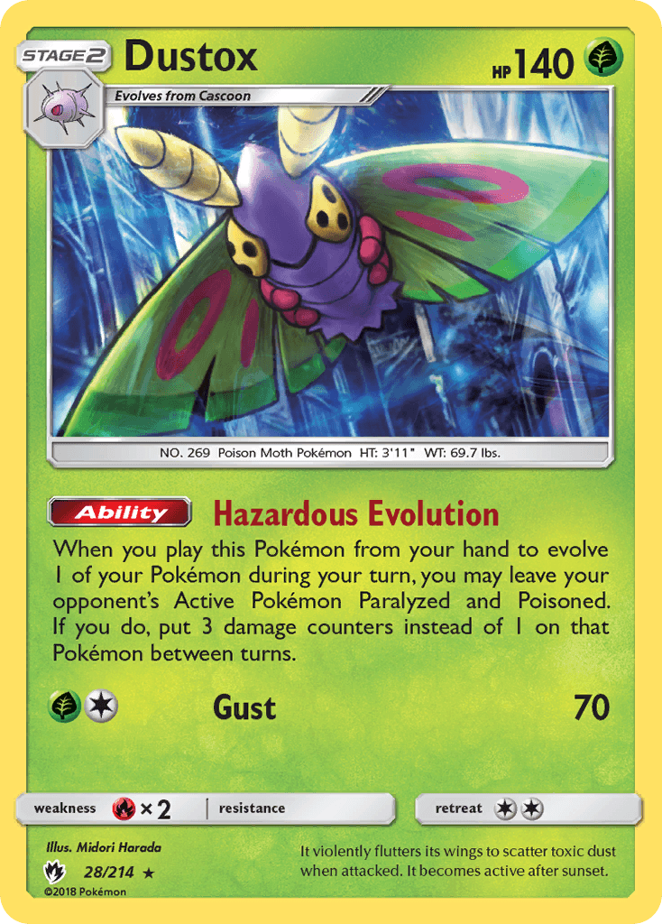 Dustox Lost Thunder card