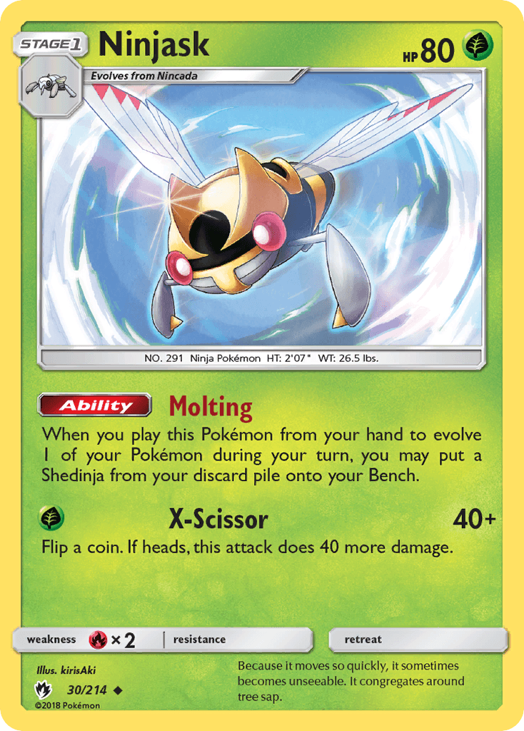 Ninjask Lost Thunder card
