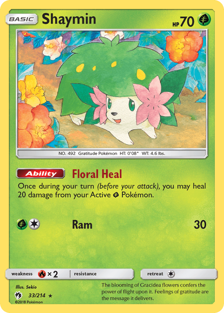 Shaymin Lost Thunder card