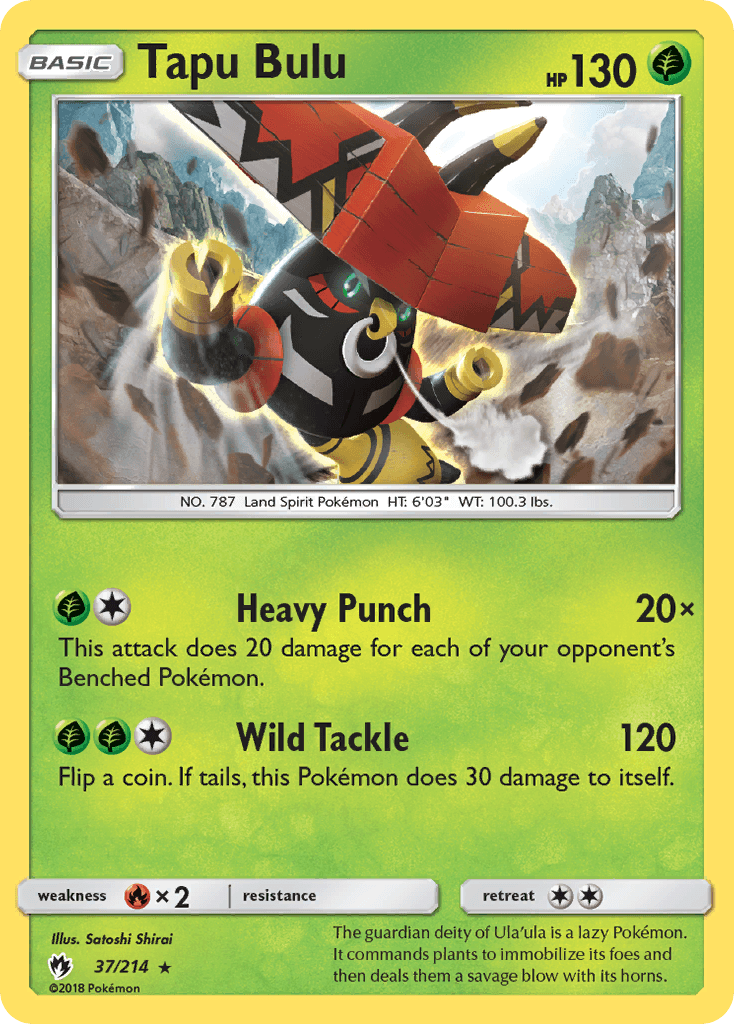 Tapu Bulu Lost Thunder card