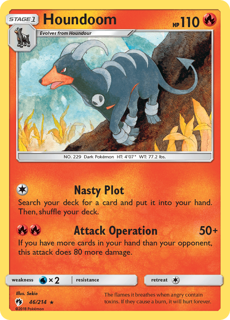 Houndoom Lost Thunder card