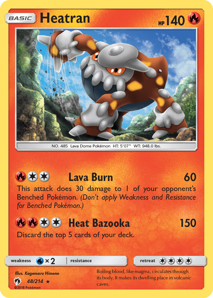 Heatran Lost Thunder card