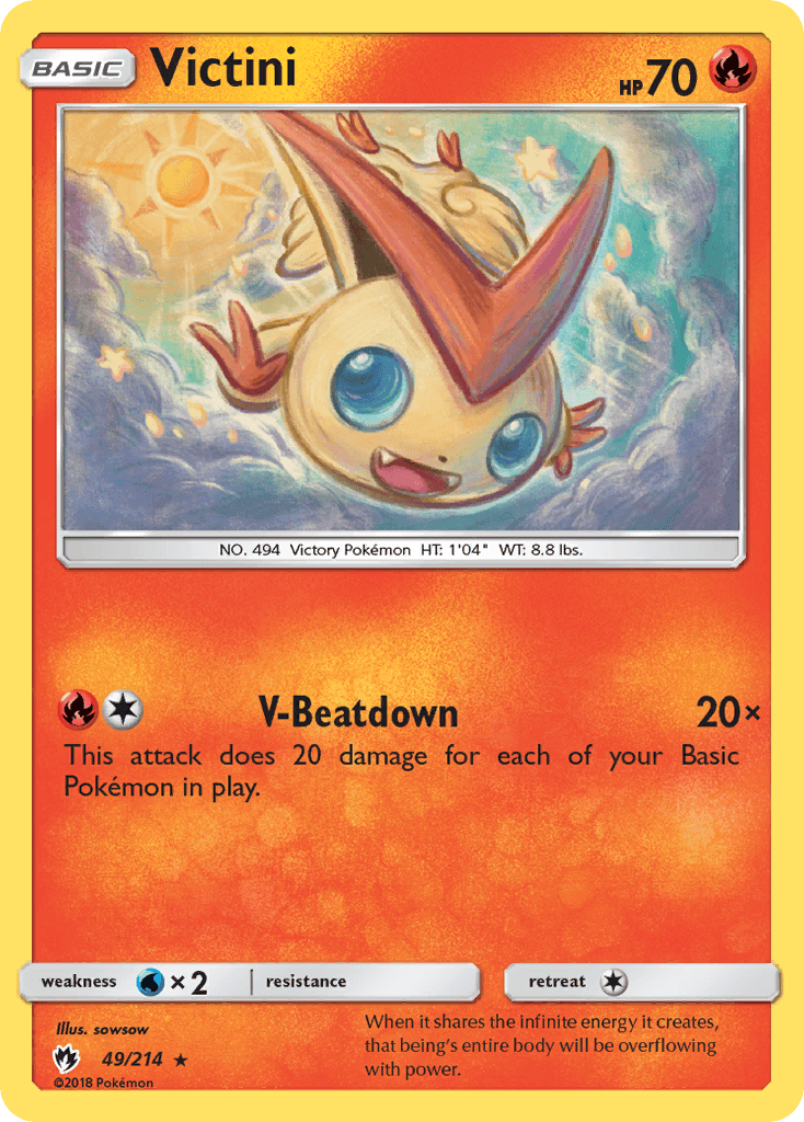 Victini Lost Thunder card