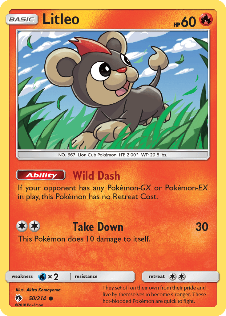 Litleo Lost Thunder card