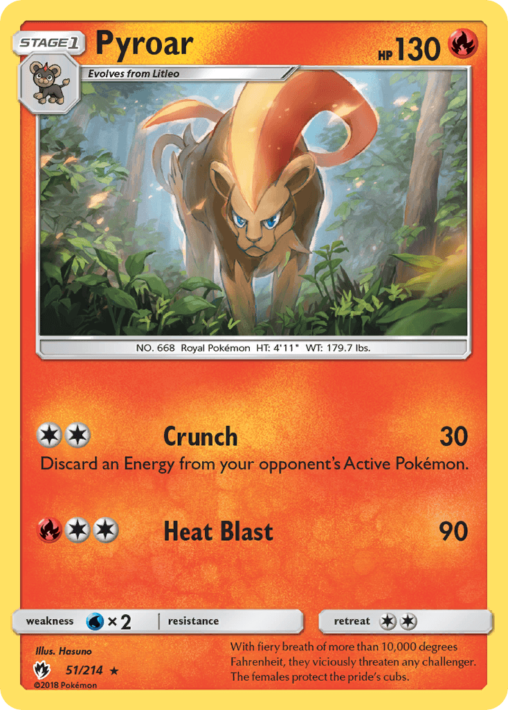 Pyroar Lost Thunder card