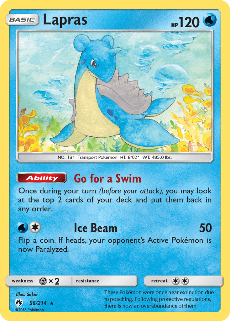 Lapras Lost Thunder card