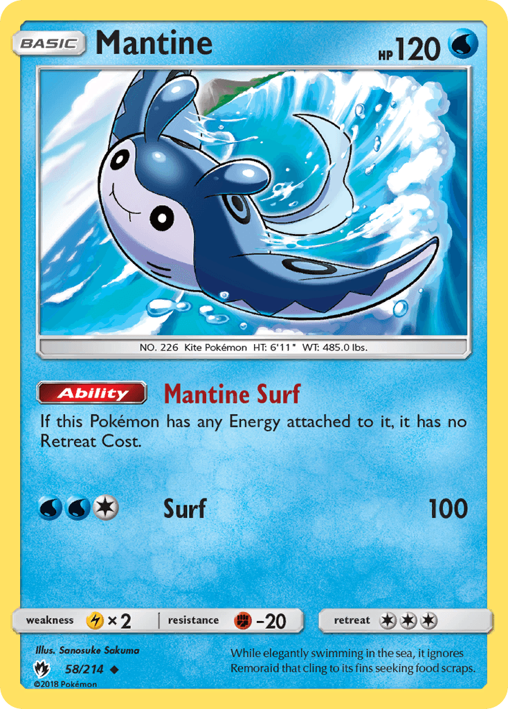 Mantine Lost Thunder card