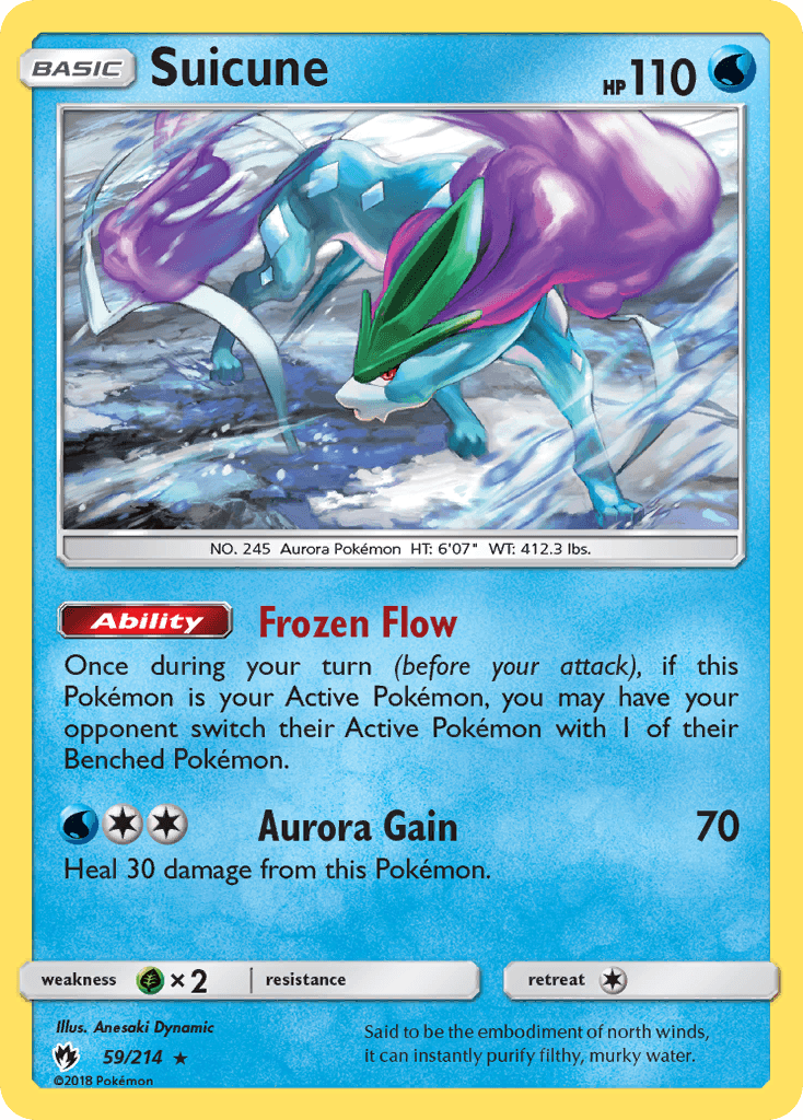 Suicune Lost Thunder card