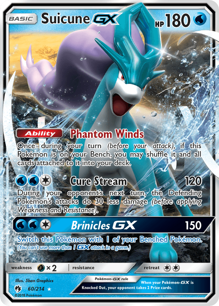 Suicune-GX Lost Thunder card