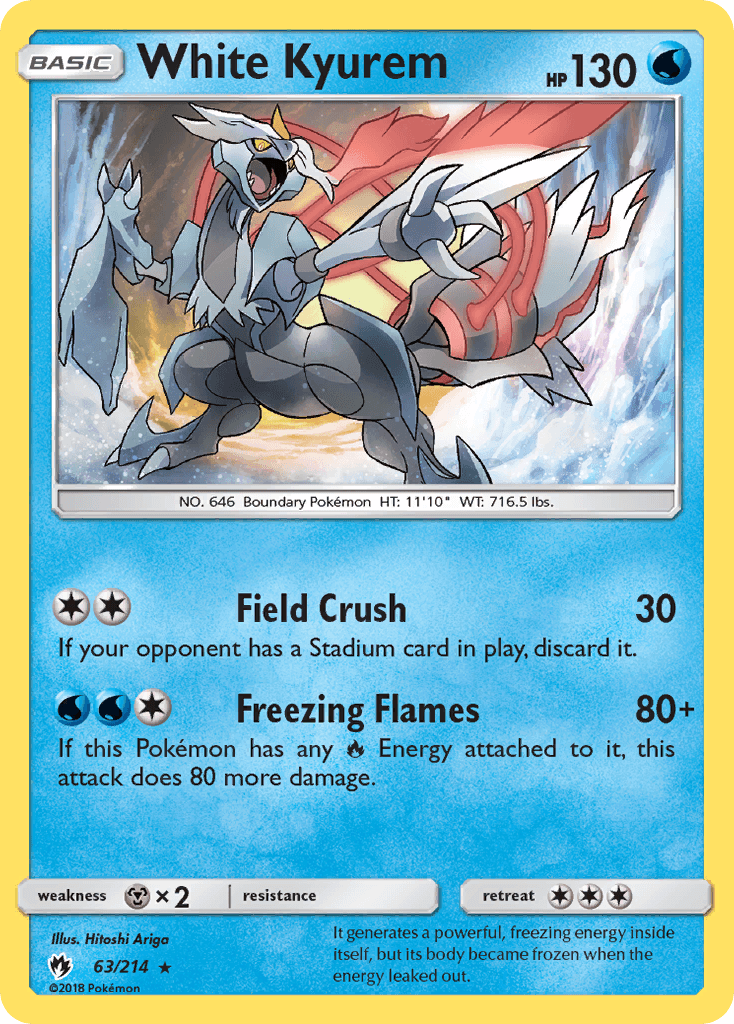 White Kyurem Lost Thunder card