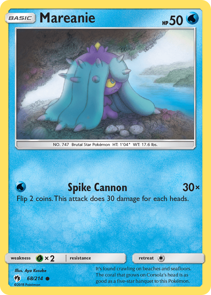 Mareanie Lost Thunder card