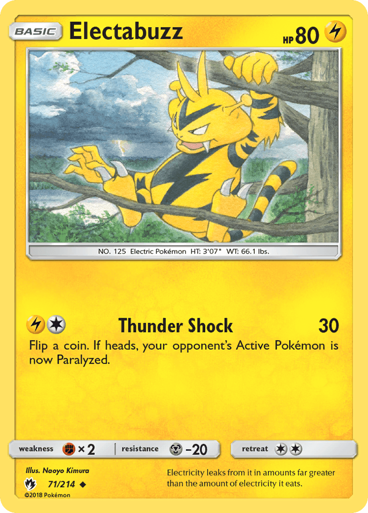 Electabuzz Lost Thunder card