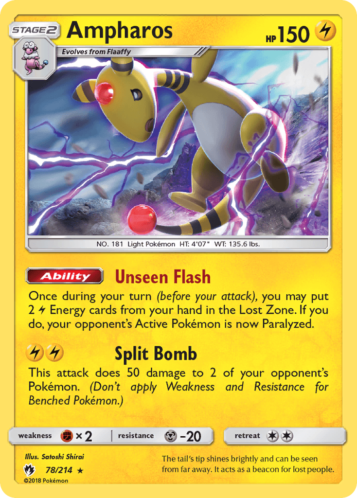Ampharos Lost Thunder card