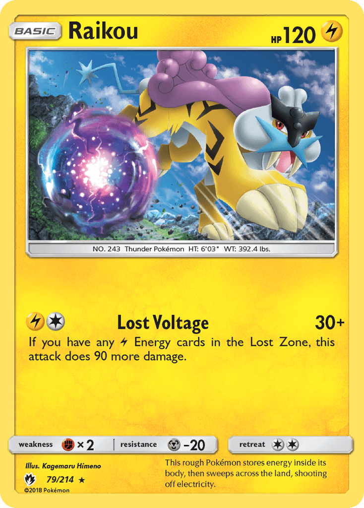 Raikou Lost Thunder card