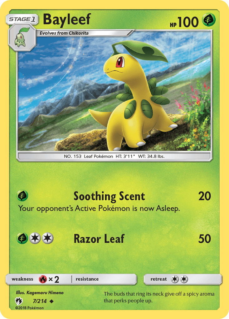 Bayleef Lost Thunder card