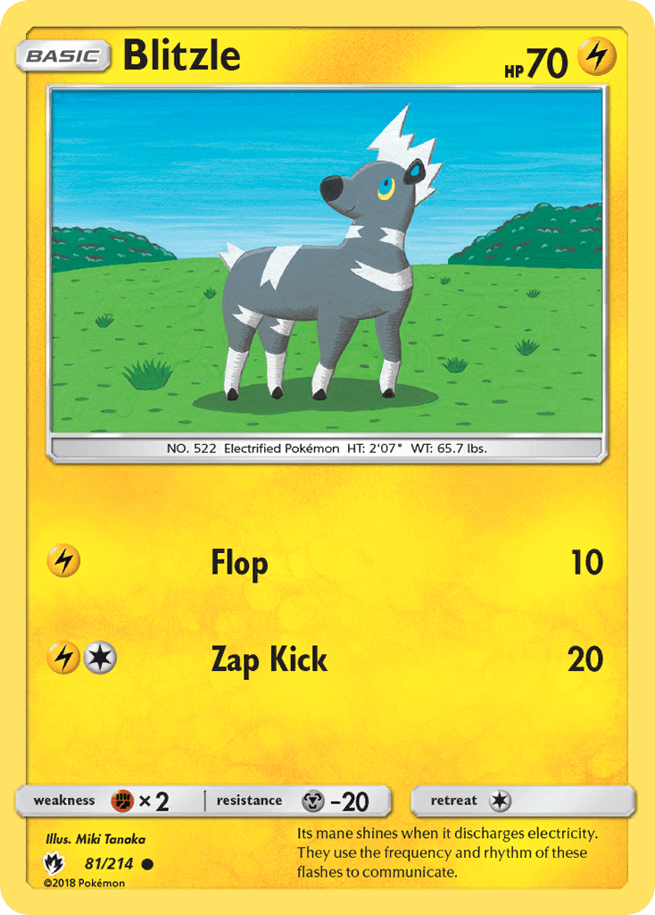 Blitzle 宝可梦 card