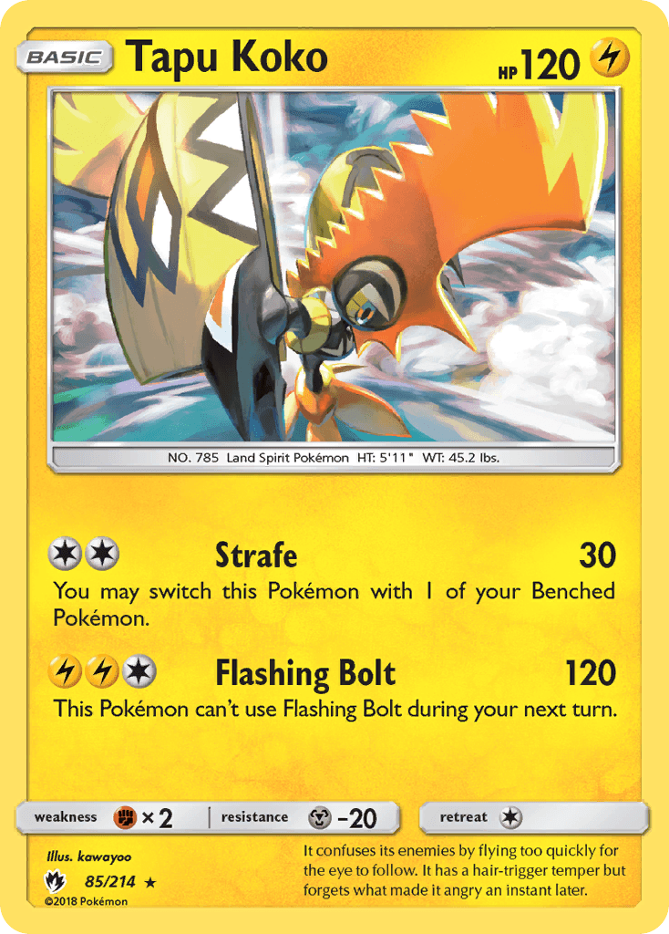 Tapu Koko Lost Thunder card