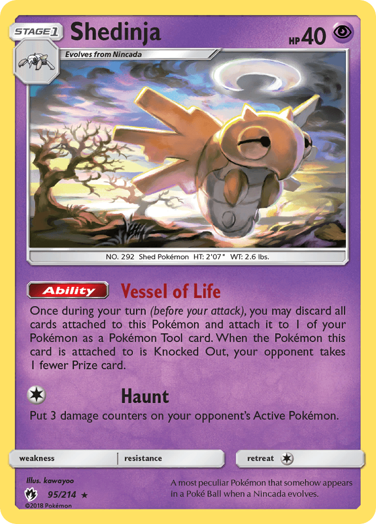 Shedinja Lost Thunder card