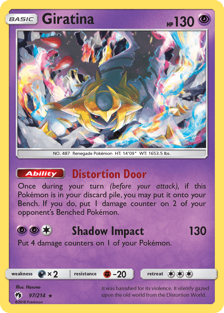 Giratina Lost Thunder card