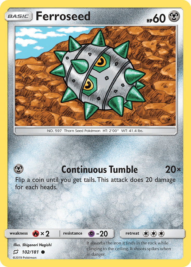Ferroseed Team Up card