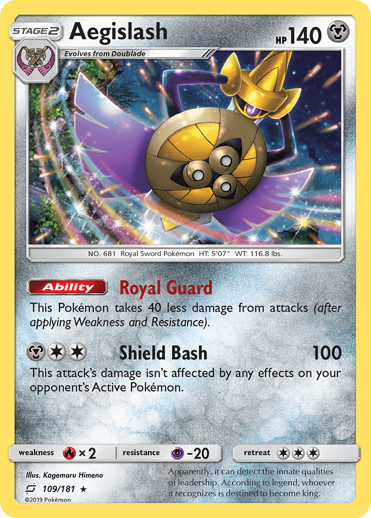 Aegislash Team Up card