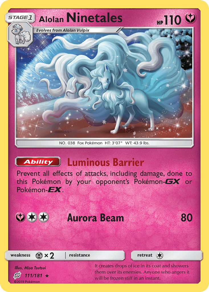Alolan Ninetales Team Up card